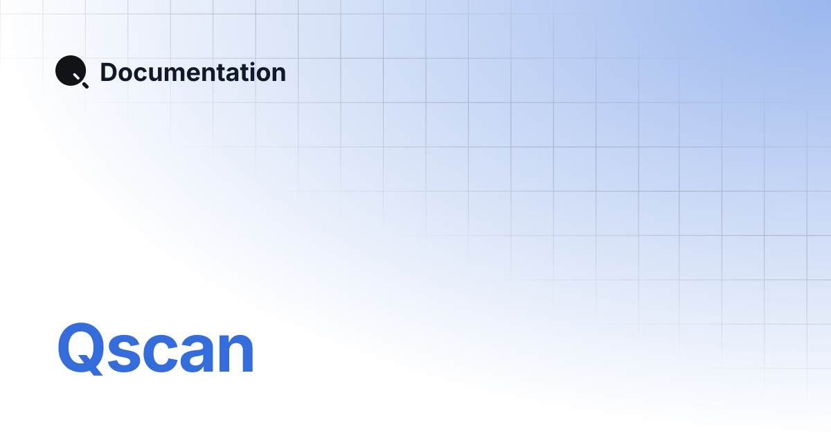 Qscan | Documentation